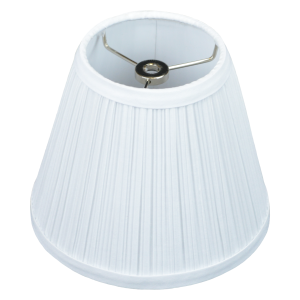 4 x 7 x 6 Round Lampshade with Nickel Washer Attachment
