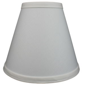 4 x 8 x 7 Round Lampshade with Nickel Bulb Clip Attachment