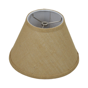 5 x 10 x 7 Round Lampshade with Nickel Washer Attachment