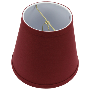 5 x 8 x 7 Round Lampshade with Brass Bulb Clip Attachment