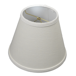 5 x 9 x 7 Round Lampshade with Brass Bulb Clip Attachment