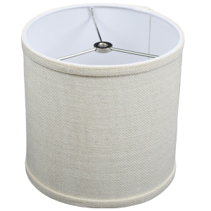 8 x 8 x 8 Drum Lampshade with Nickel Washer Attachment