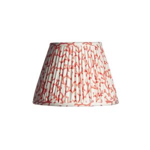 6 x 10 x 7.5 Empire Coral Red Knife Pleat Lampshade