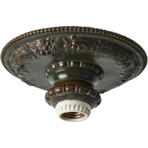 Flush Mount Caldwell Bronze One Light Ceiling Fixture