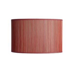 Berry Red Wooden Oval Lampshade 