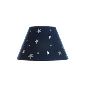 6 X 12 X 8 Navy Linen with Mirror Star Cutouts 