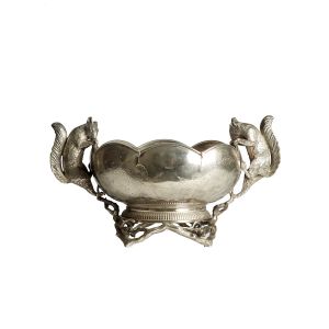 Squirrel Nut Dish Squirrel Charles Young, Philadelphia Silver Plated