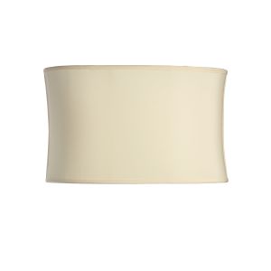 Stretched Drum Oval Oyster Silk Shantung Lampshade